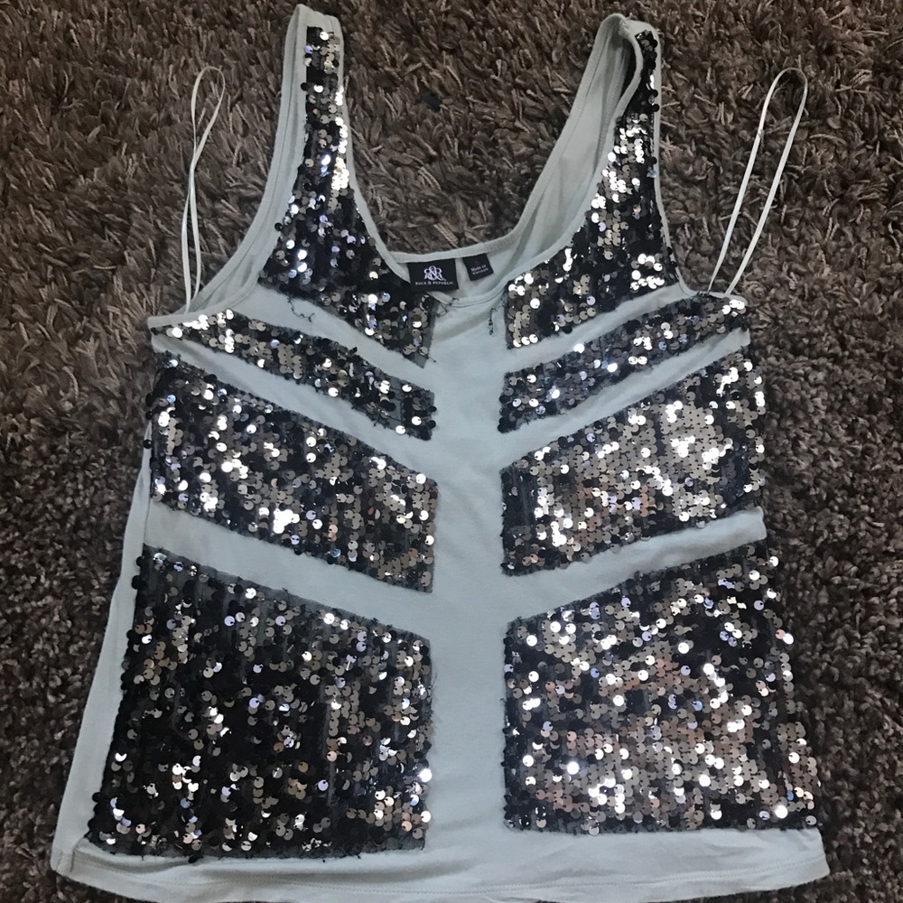 Sequin tank top